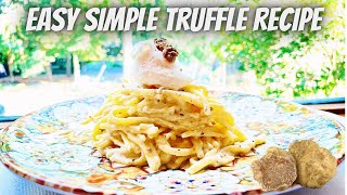 LINGUINE WHITE TRUFFLE CREAM SAUCE EASY WAY TO COOK TRUFFLE RECIPE [upl. by Emelda127]