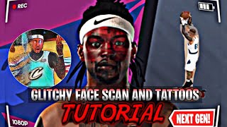 EASIEST AND FASTEST TUTORIAL  HOW TO GET GLITCHY FACE SCAN AND TATTOOs 2k25 [upl. by Nitnelav]