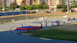 Campeonato de España Sub18 de Atletismo en Málaga Salto de Pértiga [upl. by Aisyla]