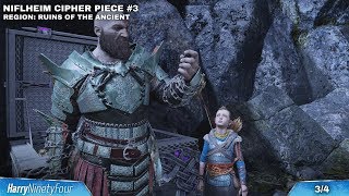 God of War  All Niflheim Cipher Piece Locations Guide Unlocks Bonus Niflheim Realm [upl. by Ayerdna292]