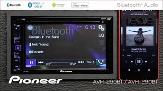 How To  Bluetooth Audio  on Pioneer AVH290BT AVH291BT MVH290BT [upl. by Eittik]