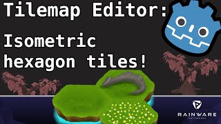 Working with isometric hexagon tiles in tilemap godot 3 – Beginner Godot Tutorial [upl. by Aver28]