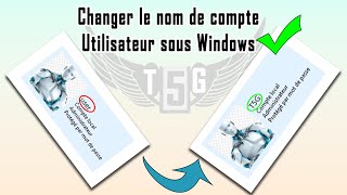 Modifier le nom de compte utilisateur sous Windows [upl. by Ahsennek116]