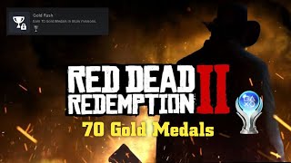 Red Dead Redemption 2 Platinum Trophy Grind  70 Gold Medals  Part 6 [upl. by Theressa826]