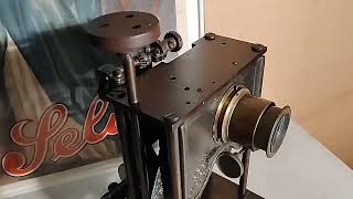 Antique Selig Polyscope 35mm motion picture movie film projectors made in Chicago 18971910 [upl. by Onitnas201]