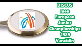 DISCUS men European Junior Championships 1989 Varaždin [upl. by Hamitaf]