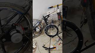 Electric cycle using gearbox motor video shooting electronic cycle [upl. by Lehcin146]