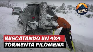 Rescatando en 4x4 durante la tormenta Filomena en Madrid [upl. by Wong]