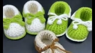 FAST Crochet Baby Booties BEGINNER Friendly EASY Tutorial [upl. by Bradney217]