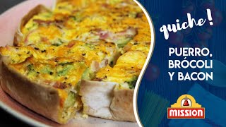 QUICHE CREMOSA CON MASA DE WRAP ¡MUY FÁCIL [upl. by Danelle]