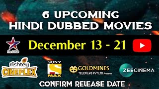 December  6 Upcoming New South Hindi Dubbed Movies  Rowdy Sarkar  Sammohanam Hindi Dubbed [upl. by Atis]