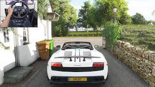 Lamborghini Gallardo LP5704 Spyder Performante  Forza Horizon 4  Logitech g29 gameplay [upl. by Anoyet]