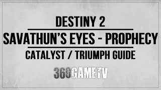 Destiny 2 Savathun’s Eyes Prophecy Dungeon  Ruinous Effigy Catalyst  HiveGod Optometrist Triumph [upl. by Shumway865]