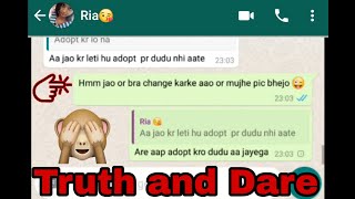 😍Truth and 😘Dare game romantic conversation between boyfriend❤️and girlfriend❤️ [upl. by Eastlake]