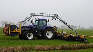 2023  New Holland T7270  Tjalma  VDB  Sleepslang bemesten  HDS Dunnink Staphorst [upl. by Yleme156]