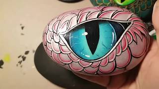 Rachels Rocks Dragon eye tutorial [upl. by Cain485]