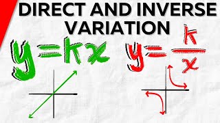 Direct Variation and Inverse Variation Made Easy  Algebra 1 [upl. by Beetner]