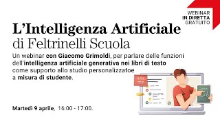 LIntelligenza Artificiale di Feltrinelli Scuola [upl. by Dnaltruoc]