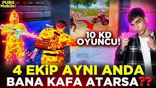 BAPE Xi GİYDİM HARİTAYI SİLDİM😂 4 EKİP BİR ANDA KAFA ATTI ORTALIĞI DAĞITTIM❗  PUBG MOBİLE [upl. by Sabelle]