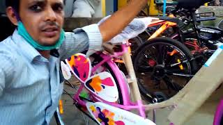 new model ladies cycles BSc Ladybird class aur service fitting wholesale cycles [upl. by Bodrogi529]