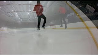 SLOW MOTION DOUBLE SALCHOW  FIGURESKATING  GOPRO [upl. by Yenffit]