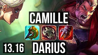 CAMILLE vs DARIUS TOP  900 games 15M mastery Godlike  EUW Master  1316 [upl. by Tedi]