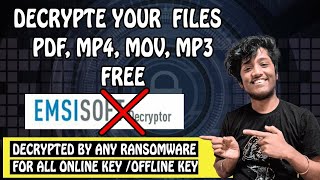 Decrypt your files affected by any ransomware  Ethical Way  onlineoffline key  Recover Files [upl. by Eadith]