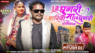 12 घुघरी बारिया मां 16 घुघरी सोलीया मां  Singer  anil piplaj  New aadivasi dj remix song 2024 [upl. by Adnamma]