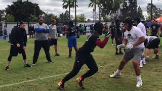 HIGHLIGHTS 5Star DE Kayvon Thibodeaux at The Oprning LA [upl. by Yednil]