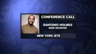 SNY Santonio Holmes Conference Call [upl. by Ynattyrb41]