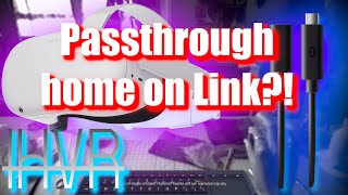 How to get passthrough home on Oculus Link  IHVR [upl. by Irehc]