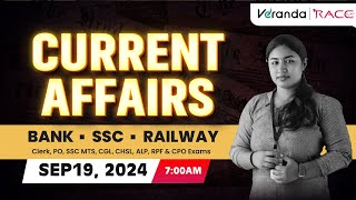 Daily Current Affairs LIVE  19 September  Session By Shruthi  Veranda Race Malayalam [upl. by Eveline670]