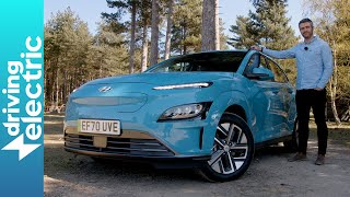 New 2021 Hyundai Kona Electric SUV review – DrivingElectric [upl. by Esilram]