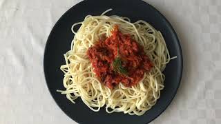 Bolonez Soslu Spagetti Yapımı Spaghetti Bolognese Recipe [upl. by Willi]