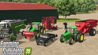 I SPENT 500000 DOLLARS ON AN AMERICAN FARM   FARMING SIMULATOR 25 [upl. by Nidla]