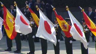 SM los Reyes recibidos oficialmente por SM los Emperadores del Japón [upl. by Enasus]