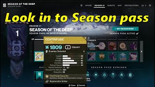 Destiny 2 Season of the deep Season pass amp Centrifuge test [upl. by Eibbed]