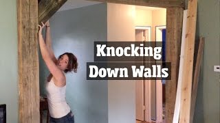 How to Update a 1950s Home  Removing Walls Remodeling and Creating a DIY Open home floor plan [upl. by Abdel926]