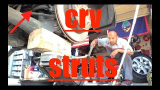 COMPLETE Rear Strut Shock Replacement 0711 Honda CRV √ Fix it Angel [upl. by Polinski511]