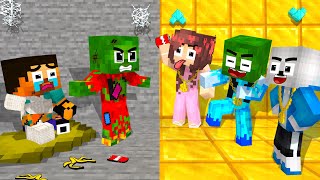 Monster School  Squid Game x BRAVE ZOMBIE PROTECT POOR HEROBRINE FROM BULLIES  Minecraft Animation [upl. by Caddaric661]