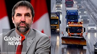 Canada’s environment minister ignites uproar with comments about funding new roads [upl. by Haelahk]