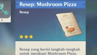 cara mendapatkan resep mushroom pizza genshin impact [upl. by Anyt]