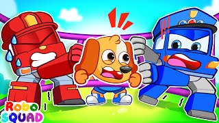 Play Safe Song 😭 This Is The Way  Nursery Rhymes  RoboSquad Kids Songs [upl. by Enilav]