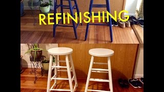 Refinishing Bar Stools [upl. by Amii]