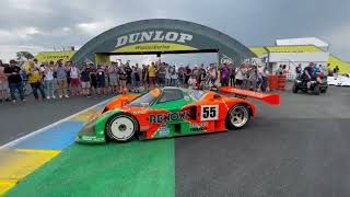 Mazda 787 B Rotary Engine Start at 24H Le Mans 2023 [upl. by Teodora]