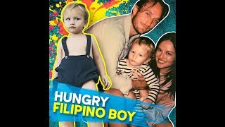 Hungry Filipino boy  KAMI  Georgina Wilson and Arthur Burnands son [upl. by Ettevroc]