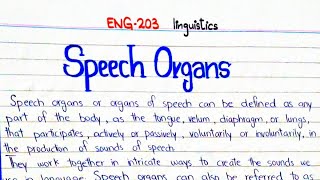 Speech Organs ENG203 linguistics 3rdsemester punjabuniversity pu [upl. by Beau900]