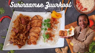 Recept Surinaamse Zuurkool  In de keuken van Sirmean [upl. by Thera251]