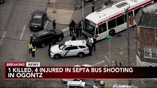 Teen dead 4 others wounded in shooting at Philadelphia bus stop [upl. by Midge]