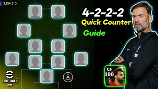 4222 Formation Playstyle Guide  Best Formation amp Game Plan Tutorial  eFootball PES 2024 Mobile [upl. by Hogan687]